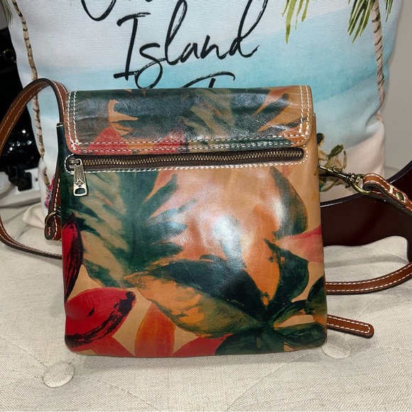 Patricia Nash Leather Spring Multicolor Balluri Tooled Crossbody Bag Florence - Picture 4 of 15